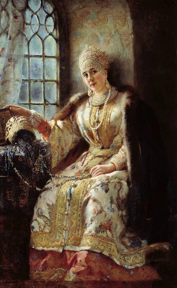 Boyarinja alla finestra - Museo regionale di belle arti di Omsk intitolato a M.A. Vrubel